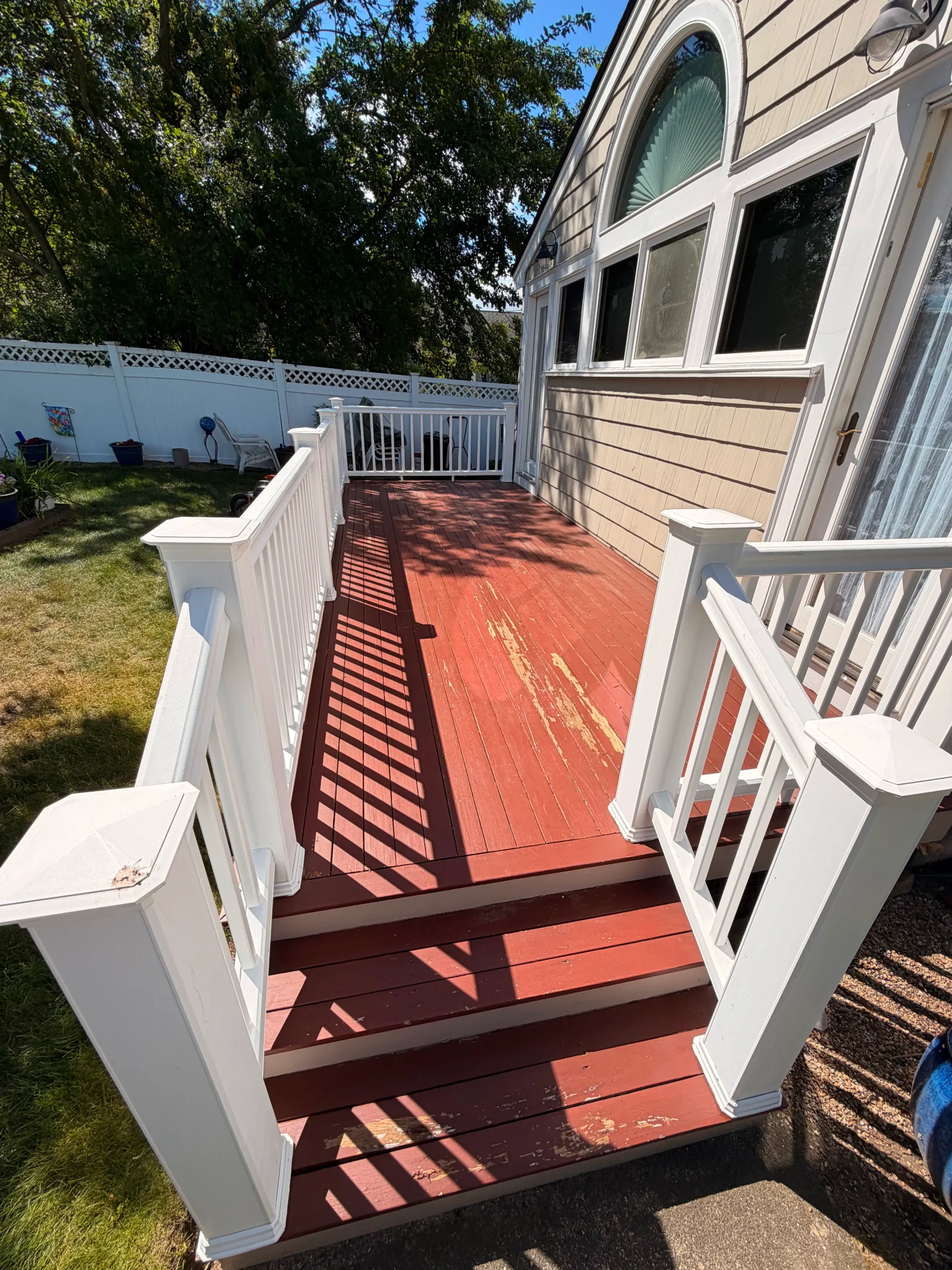 Deck Refinishing before